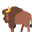 Bison Flat Emoji from Fluent Emoji Flat Set