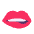 Biting Lip Flat Emoji from Fluent Emoji Flat Set