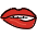 Biting Lip Emoji from OpenMoji Set