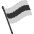 Black And Gray Flag Icon Emoji from EmojiTwo Colors Set