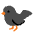 Black Bird Emoji from Noto Emoji Set