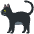 Black Cat Emoji from Twemoji Set