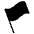 Black Flag Emoji from EmojiTwo Black Set