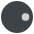 Black Go Piece With Dot Emoji from EmojiTwo Colors Set