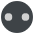 Black Go Piece With Dots Emoji from EmojiTwo Colors Set