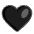 Black Heart Flat Emoji from Fluent Emoji Flat Set