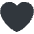 Black Heart Emoji from Twemoji Set