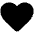 Black Heart High Contrast Emoji from Fluent Emoji High Contrast Set