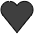 Black Heart Emoji from OpenMoji Set