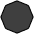 Black Octagon Emoji from OpenMoji Set