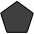 Black Pentagon Emoji from OpenMoji Set