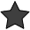 Black Star Emoji from OpenMoji Set