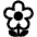 Blossom High Contrast Emoji from Fluent Emoji High Contrast Set