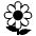 Blossom Emoji from EmojiTwo Black Set
