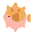 Blowfish Flat Emoji from Fluent Emoji Flat Set