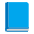 Blue Book Flat Emoji from Fluent Emoji Flat Set