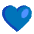 Blue Heart Flat Emoji from Fluent Emoji Flat Set