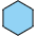 Blue Hexagon Emoji from OpenMoji Set