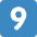 Blue Number Nine Icon Emoji from Twemoji Set