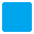 Blue Square Flat Emoji from Fluent Emoji Flat Set