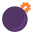 Bomb Flat Emoji from Fluent Emoji Flat Set