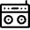 Boombox Icon from Bootstrap Set