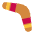 Boomerang Flat Emoji from Fluent Emoji Flat Set