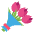 Bouquet Of Flowers Emoji from EmojiTwo Colors Set
