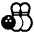 Bowling High Contrast Emoji from Fluent Emoji High Contrast Set