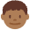 Boy Medium Dark Skin Tone Emoji from Twemoji Set