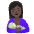 Breast Feeding Dark Skin Tone Emoji from Noto Emoji Set
