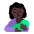 Breast Feeding Flat Dark Emoji from Fluent Emoji Flat Set