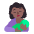 Breast Feeding Flat Medium Dark Emoji from Fluent Emoji Flat Set