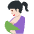 Breast Feeding Light Skin Tone Emoji from Twemoji Set
