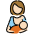 Breast Feeding Light Skin Tone Emoji from OpenMoji Set