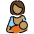 Breast Feeding Medium Skin Tone Emoji from OpenMoji Set
