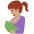 Breast Feeding Medium Skin Tone Emoji from Twemoji Set