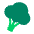 Broccoli Flat Emoji from Fluent Emoji Flat Set