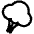 Broccoli High Contrast Emoji from Fluent Emoji High Contrast Set