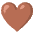 Brown Heart Emoji from Noto Emoji Set