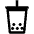 Bubble Tea High Contrast Emoji from Fluent Emoji High Contrast Set