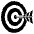 Bullseye Emoji from EmojiTwo Black Set