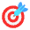 Bullseye Flat Emoji from Fluent Emoji Flat Set