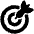 Bullseye High Contrast Emoji from Fluent Emoji High Contrast Set