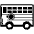 Bus Emoji from EmojiTwo Black Set