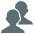 Busts In Silhouette Emoji from EmojiTwo Colors Set