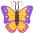 Butterfly Emoji from EmojiTwo Colors Set