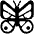Butterfly High Contrast Emoji from Fluent Emoji High Contrast Set