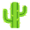Cactus Flat Emoji from Fluent Emoji Flat Set