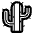 Cactus High Contrast Emoji from Fluent Emoji High Contrast Set